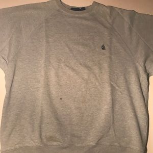 Nautica Grey Size XL Sweater w/ Navy Blue Imprint